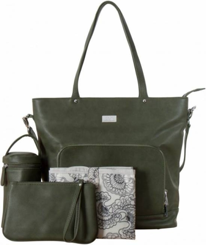 Isoki nursery bag / diaper bag Nappy Tote Khaki Army green